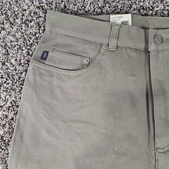 Vtg Lauren Ralph Lauren Womens Sz 12 Classic Fit Chino Pants Iguana Taupe NEW - Picture 2 of 5